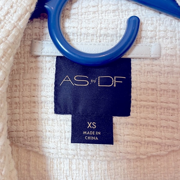 Adelaide AS by DF White Tweed Moto Jacket - XS - Picture 11 of 12